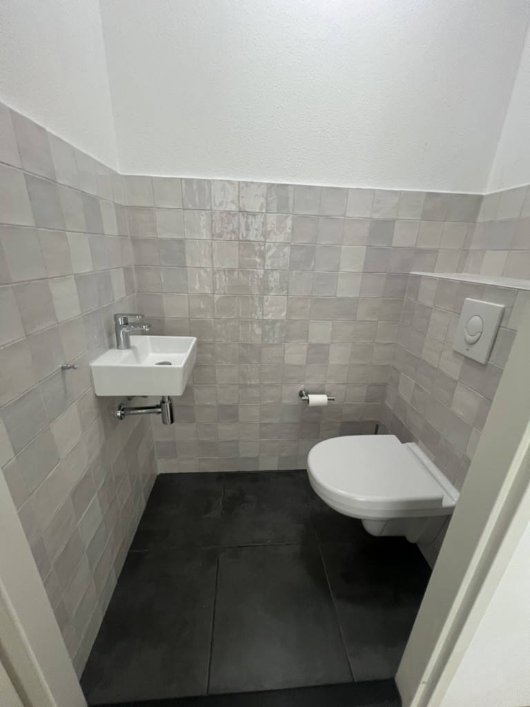 Afgeronde toiletruimte